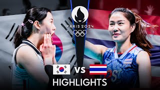 THAILAND vs KOREA  Highlights  Womens OQT 2023 [upl. by Rosette]