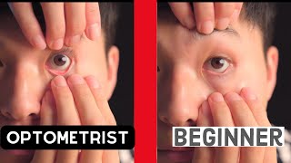 HOW TO put contacts in and out easy version  Optometrist Tutorial [upl. by Husain589]