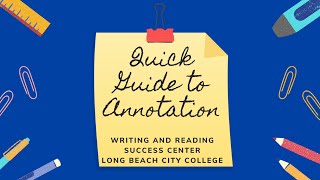 Quick Guide Annotations [upl. by Faucher787]