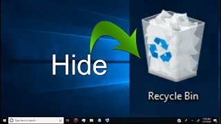 how to hide recycle bin on windows Laptop  PC [upl. by Gipps]