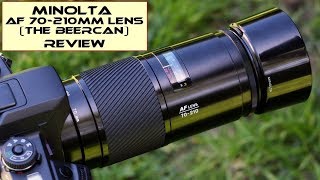 Minolta AF 70210mm F4 Beercan Lens Review [upl. by Poock110]