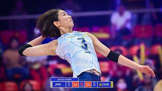 SARINA KOGA DESTROYED China in Volleyball Nations League 2024 [upl. by Vrablik]