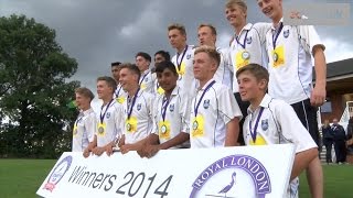 Surrey beat Middlesex to win Royal London Under15 County Cup [upl. by Novyar]