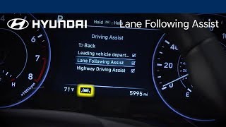 Lane Following Assist Explained  Hyundai [upl. by Lesnah]