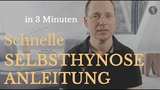 Schnelle Selbsthypnose Anleitung kostenlos lernen [upl. by Ovida]