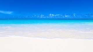 Perfect Beach Scene 7 Hours of White Sand Blue Water amp Ocean Waves in 4K [upl. by Einavoj]