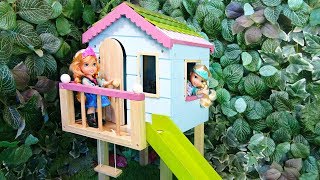 Elsa and Anna toddlers have a tree house [upl. by Chloe]