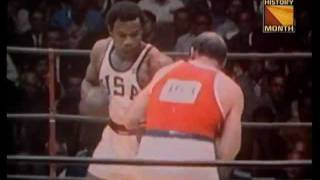 George Foreman vs Ionas Chepulis 1968 Gold medal boxing match [upl. by Ynohtona]