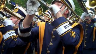 Notre Dame Band Fight Song Marching Across Campus [upl. by Zoie703]