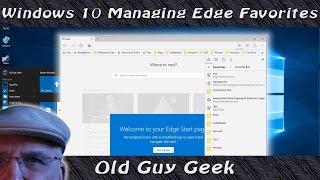 Microsoft Edge Managing Favorites [upl. by Dnomhcir212]