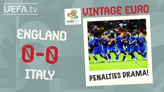 ENGLAND 00 ITALY FULL PENALTY SHOOTOUT EURO 2012  VINTAGE EURO [upl. by Bega]