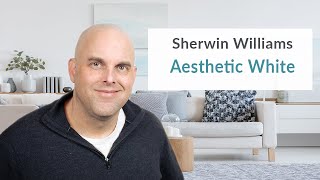 Sherwin Williams Aesthetic White Color Review [upl. by Kasevich]