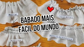 Como franzir e fazer babado em tecido a mão [upl. by Enaira122]