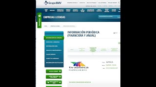 BMV Descargar Estados Financieros en formato editable [upl. by Janaye989]