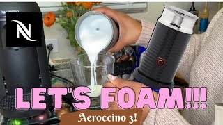 How To Foam Milk With Aeroccino 3 Make Coffee With Foam Tips amp Tricks  Easy Foamed Latte Recipe [upl. by Carmela]