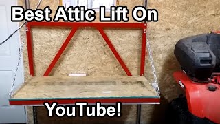 Garage Attic Lift Construction [upl. by Occir]