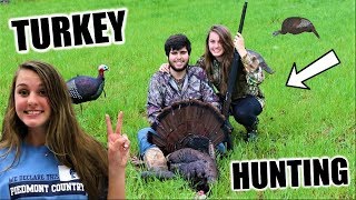 HER FIRST EVER TURKEY HUNT 2019 Opening weekend SUCCESS [upl. by Eimmelc]