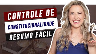 CONTROLE de CONSTITUCIONALIDADE resumo fácil de entender  Cíntia Brunelli [upl. by Leterg]