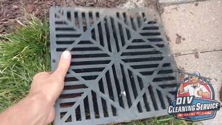 How to unclog underground drains  french drains  Waterjetting [upl. by Acinat]