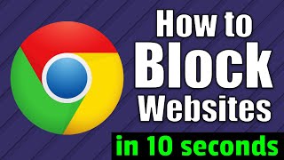 How To Block Websites On Google Chrome in only 10 seconds [upl. by Lleval52]