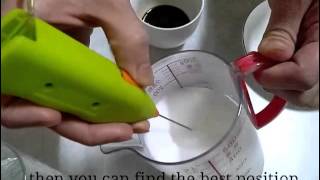 How To Make Latte Art with Mini Milk Frother [upl. by Nabi]