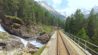 ★ 4K 🇮🇹Tirano  🇨🇭St Moritz summer cab ride Italy to Switzerland 062020 [upl. by Tiffanie]