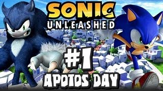 Sonic Unleashed 360PS3  1080p Part 1  Opening amp Apotos Day [upl. by Nylsor29]