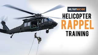 Helicopter Rappel Training Military Machine [upl. by Nodababus183]