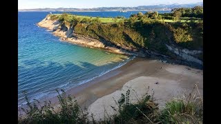 Spain Santander walking tour city beach food Centro Botin GoPro HD [upl. by Aronoff]