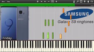 SAMSUNG GALAXY S9 RINGTONES IN SYNTHESIA [upl. by Mosira]