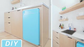 DIY Modern MiniKitchen  Kitchenette Build  Home Improvement [upl. by Conte209]