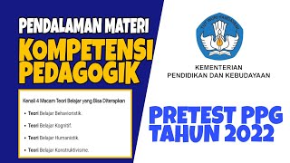 PENDALAMAN MATERI PPG 2022 KOMPETENSI PEDAGOGIK [upl. by Nnaeinahpets]