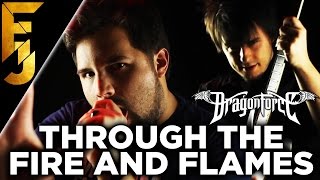 quotThrough The Fire and Flamesquot Feat Caleb Hyles  Dragonforce Guitar Cover  FamilyJules [upl. by Adnilasor379]