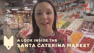 A Look Inside the Santa Caterina Market  Devour Barcelona [upl. by Aryhs666]