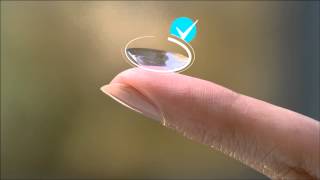 How to Put in Contacts  DAILIES® AquaComfort Plus® Contact Lenses [upl. by Ayamahs]