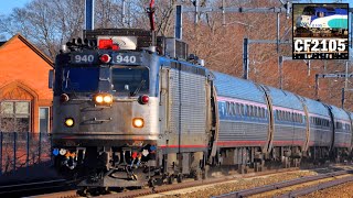 Amtrak AEM7 Electric Locomotive Farewell [upl. by Rosen]