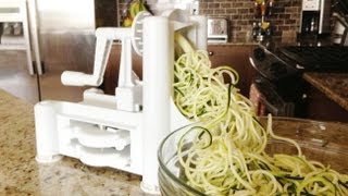 How to Use a Spiralizer  GetFitWithLeyla [upl. by Adnaram]