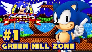 Sonic the Hedgehog Sega Genesis  1080p Part 1  Green Hill Zone [upl. by Jacquenetta]