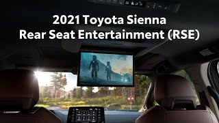 2021 Toyota Sienna Rear Seat Entertainment RSE [upl. by Yerxa]