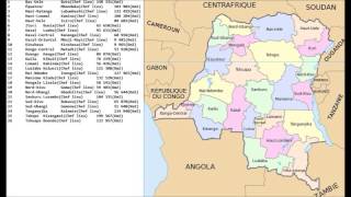 MJC vous présente les 26 provinces de la RD Congo [upl. by Notsek]