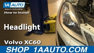 How To Install Replace Headlight 0917 Volvo XC60 SUV [upl. by Allesiram]