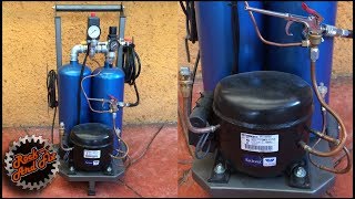 Como hacer un Compresor de Aire Silencioso  Silent Air Compressor DIY [upl. by Gosnell]