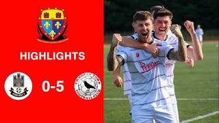 Caerleon 05 Cwmbrân Town  Gwent FA Senior cup  Quarter final highlights [upl. by Aitahs482]