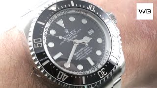 2018 Rolex Deepsea Sea Dweller NEW SIZE 126660 Rolex Watch Review [upl. by Frederiksen919]