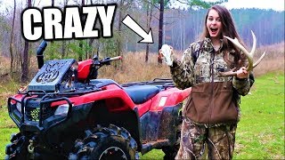 GIRLFRIEND Finds INSANE stuff in WOODS [upl. by Asiar]