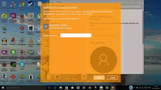 How to remove microsoft account from windows 10 [upl. by Broeder]