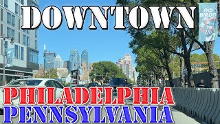 Philadelphia  Pennsylvania  4K Downtown Drive [upl. by Suchta]