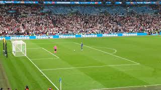 Full Penalty Shootout Italy vs England in EURO 2020 Final  View from stadium [upl. by Malvino53]