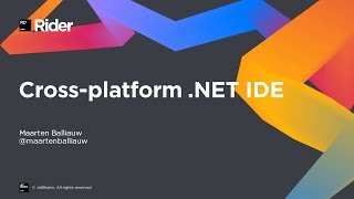 JetBrains Rider  New CrossPlatform NET IDE Overview [upl. by Stagg801]