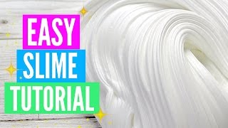 Easy How To Make Slime Tutorial For Beginners [upl. by Arem]